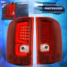 For 07-13 Chevy Silverado 1500 2500hd 3500hd Led Red Tube Tail Lights Lamps Red For 07-13 Chevy Silverado 1500 2500hd 3500hd Led Red Tube Tail Lights Lamps Red