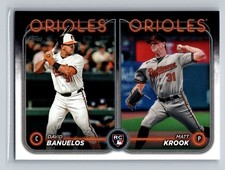 2024 Topps Update Series - Rookie Combos Matt Krook, David Banuelos #US315 (RC)