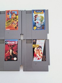 Lot Of 6 Nintendo NES Games W/ Replacement Labels; Castlevania III, Donkey Kong