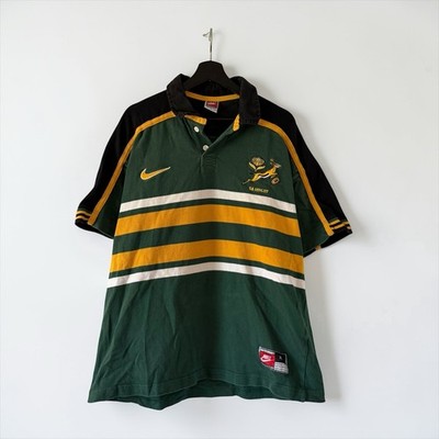 Vintage Nike South Africa Springboks Rugby Polo Shirt Men's Size