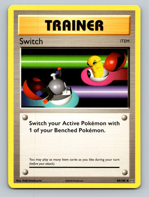Switch Uncommon XY - Evolutions #88/108 tcg Pokemon Card NM