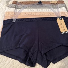 Nautica Intimates Women's 5 Pack Cotton Boyshorts Panties Small Boyshort