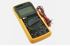 MULTIMETRO DIGITALE TESTER VOLT AMPERE CON CAVI PUNTALI GUSCIO DISPLAY DT 9205A