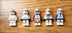 Bulk lot of 5 Lego Clones, Pilot, Commander, Classic Phase II, 501st, Arc