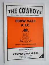 Ebbw Vale v Casino Graz 1997/98 Intertoto Cup
