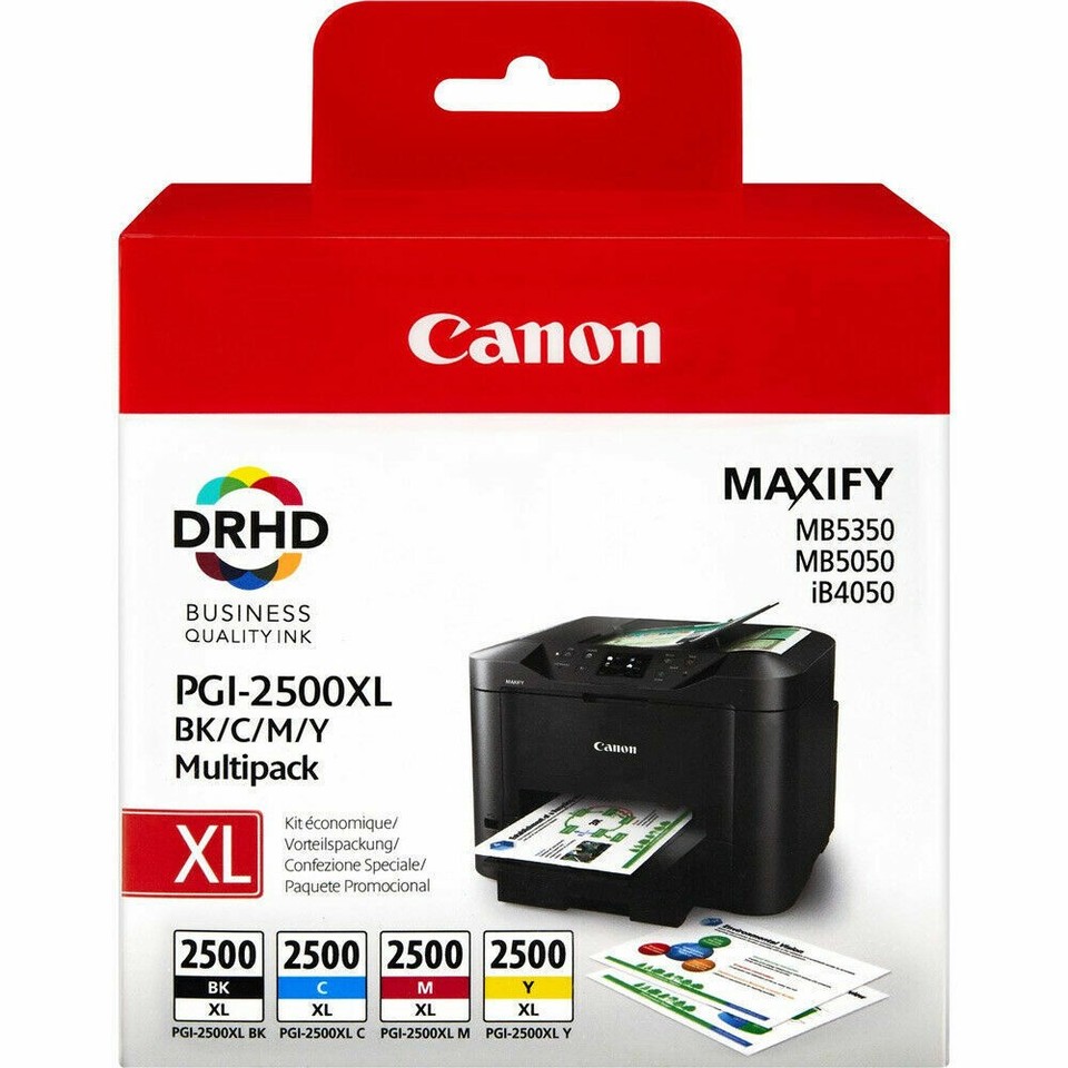 Cartucce Originali Canon PGI-2500XL Alta Capacità – Per Maxify IB4050, MB5150 E Simili