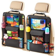 Car Seat Organizer, Ultra Version Kids Backseat Car Organizers 2 Pack Black