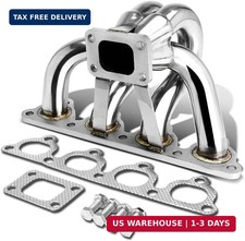 Dna Motoring Tm-d-s-t25 Stainless Steel Turbo Manifold