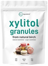 Pure Birch Xylitol Sweetener Xylitol Sugar Crystal Powder , 6 Pounds 96 Ounce