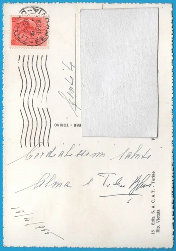 Torino Castello Medioevale Anno 1955 FG cartolina vintage postcard MA2435 - Foto 2 di 2