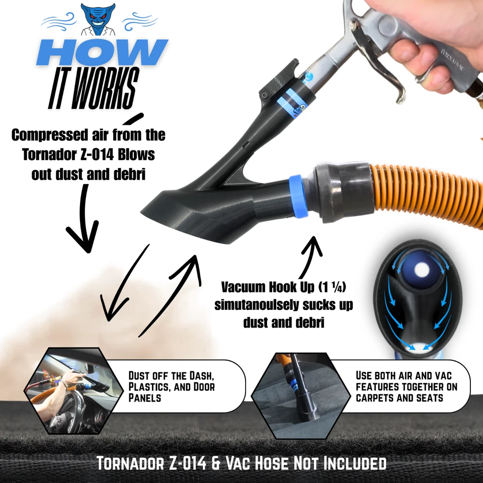 Detalle Demon Air+Vac Accesorio de Detalle Automático Compatible con Tornador Z-014 - Imagen 3 de 4