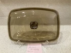 Vintage Anchor Hocking Amber Rectangle Casserole Lid 11" x 7.5"