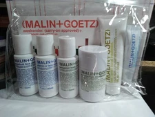 MALIN+GOETZ WEEKENDER Carry-On TSA Approved - 6 Pc For Face, Body, Hair, Lip