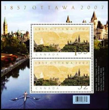 Canada - Souvenir Sheet - Ottawa Sesquicentennial - Scott #2213 - MNH