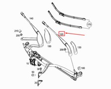 Neu Mercedes-Benz E W213 Wischerarm vorne links LHD A2138205302