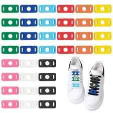 36Pcs 9 Colors Shoe Lace Charms Colorful Shoelaces Decorations Clips PVC Shoe...