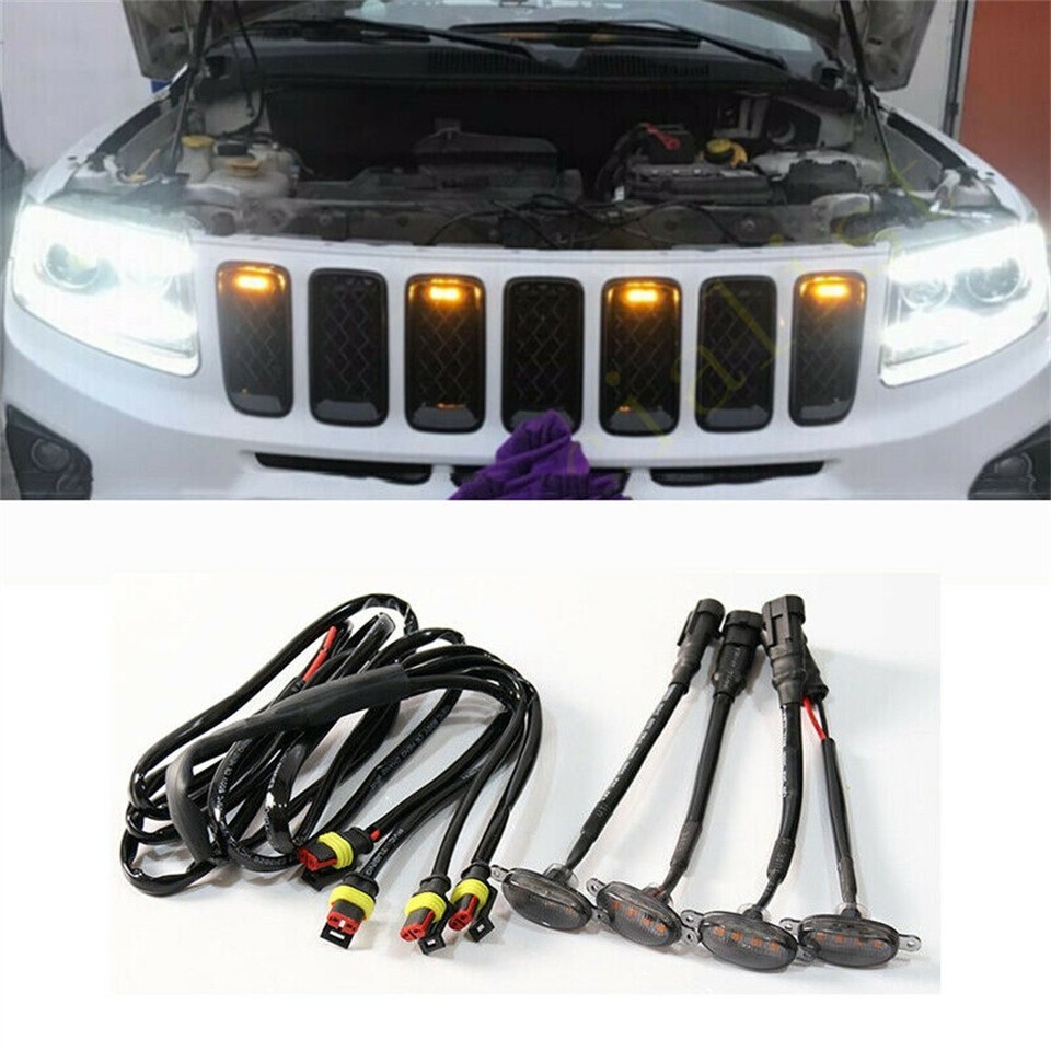 Decorative LED Grille Lights for Jeep For Grand For Cherokee 2003 2021