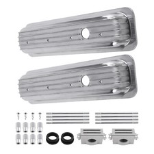 2xfabricated Aluminum Valve Covers Center Bolt For Sbc Small Block Chevy Engines 2xfabricated Aluminum Valve Covers Center Bolt For Sbc Small Block Chevy Engines