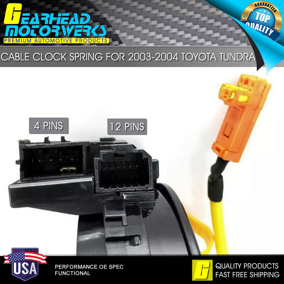CLOCK SPRING for TOYOTA TUNDRA 2003-2004 CRUISE EQUIPPED 84306-0C021 | eBay
