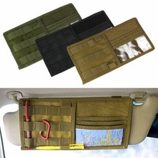 Auto Car Sun Visor Organizer Tactical Pouch Bag Pocket Card Storage Holder