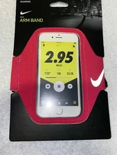 New Nike Lean Running Phone Arm Band PINK Unisex Fits Most Smartphones
