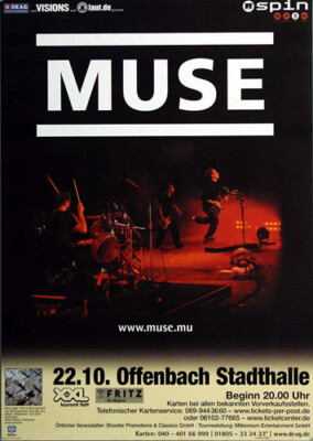 Muse - Absolution, Frankfurt 2003 | Konzertplakat | Poster
