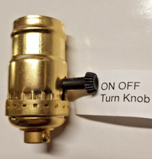 Lamp Repair Standard ON-OFF Turn Knob Lamp Socket for Lamp Building or Repair