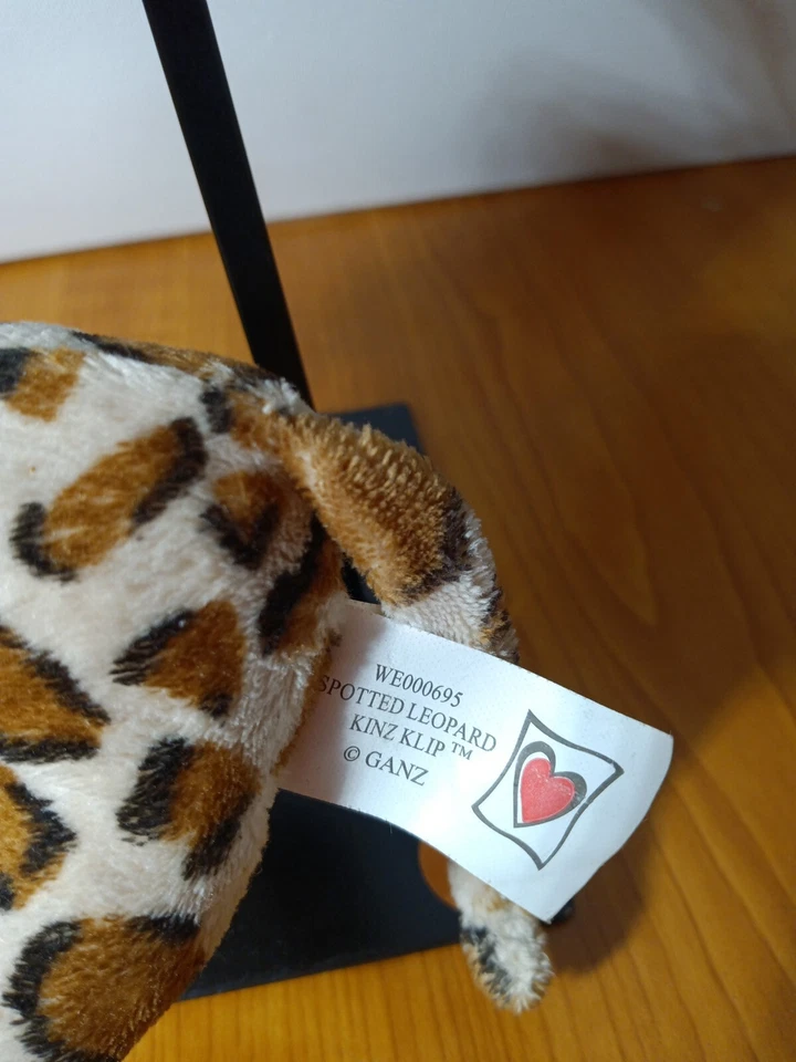 Ganz Webkinz Spotted Leopard Kinz Klip Stuffed Animal Plush No Code - Image 3 of 4