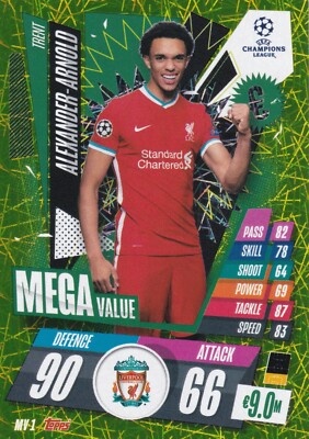 Match Attax Extra Champions League 2020/21 - Alexander-Arnold - Liverpool - M.V.