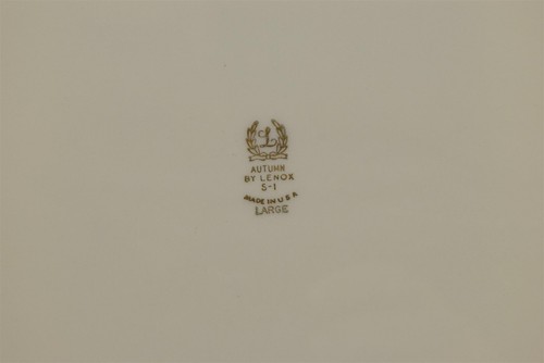 Autumn by Lenox (Sello Trasero Dorado) S-1 Plato Hueso China Plato de Cena 10 1/2" - Imagen 4 de 4
