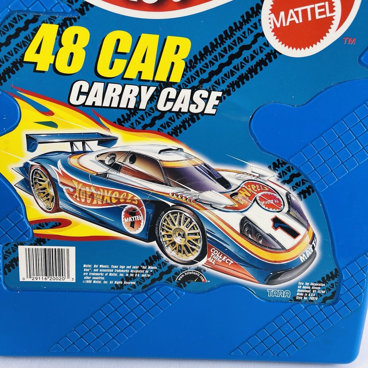 Vtg Mattel Hot Wheels 48 Car Carry Case Style No. 20020 1999