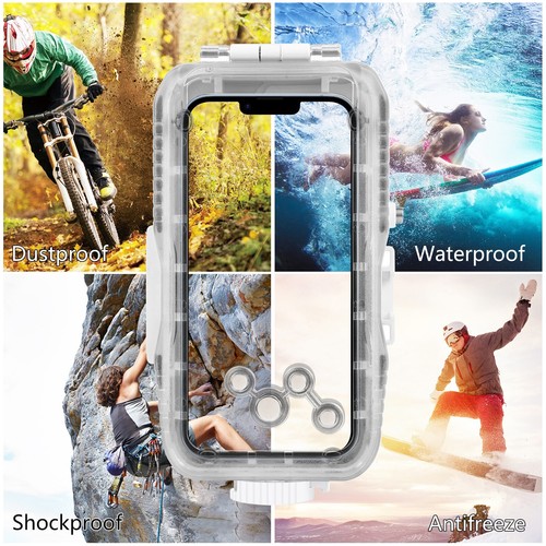 PULUZ 40M/131ft Waterproof Diving Smartphone Underwater C2Y7 - Picture 6 of 9