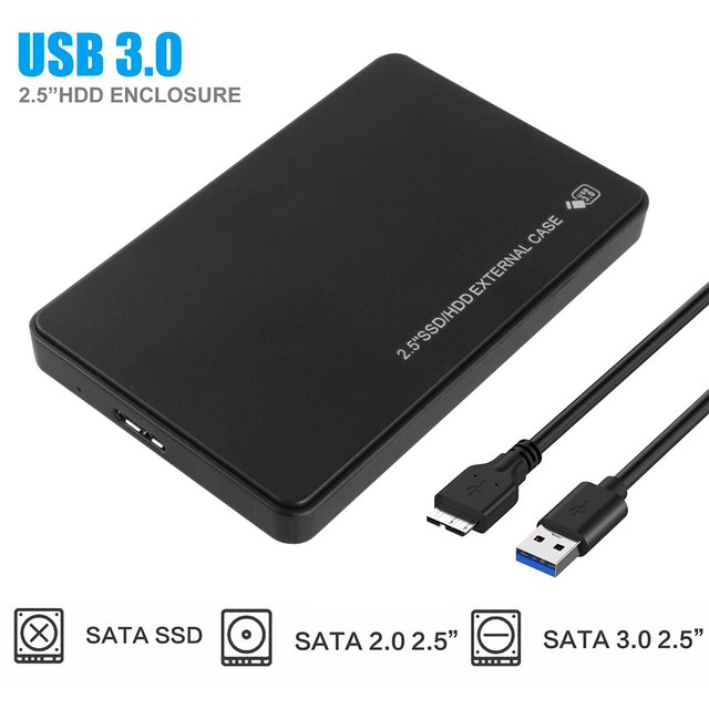 USB 3.0 4TB SATA SSD External Hard Drive Portable Desktop Mobile Hard