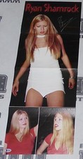 Ryan Shamrock Signed 11x29 WWE Magazine Centerfold Poster BAS COA Diva Autograph