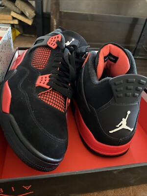 Size 14 - Jordan 4 Retro Mid Red Thunder With Box 195243538066| eBay