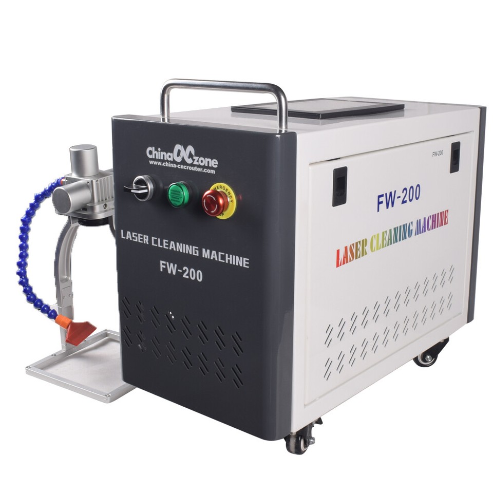 200W Pulsed Laser Cleaning Machine For Wood Air cool Gaussian beam