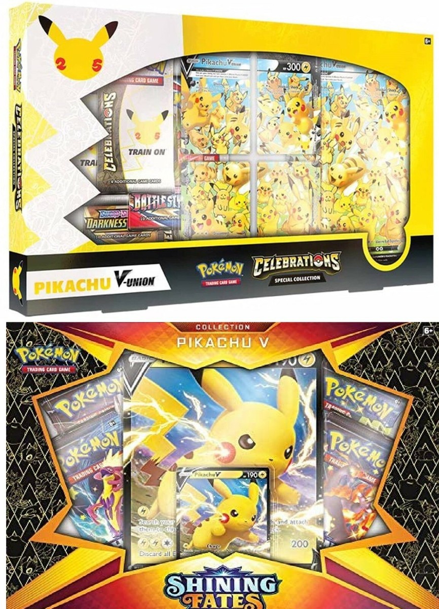 Pokémon TCG: 25th Anniversary Pikachu V Union + Shining Fates