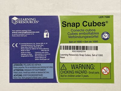 New*Learning Resources Set of 1000 Snap Cubes*Children/Kids Educational Learning