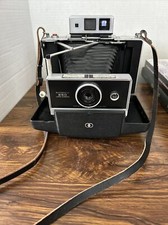 Vintage Polaroid Automatic 250 Land Camera w/ Case, Strap Untested