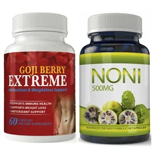 Goji Berry Supports Immune Health Antioxidant & Noni Fruit Weight Loss Capsules