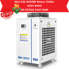CW-6200 BI Industrial Water Chiller 15L For Cool Dual 200W CO2 Laser Tubes