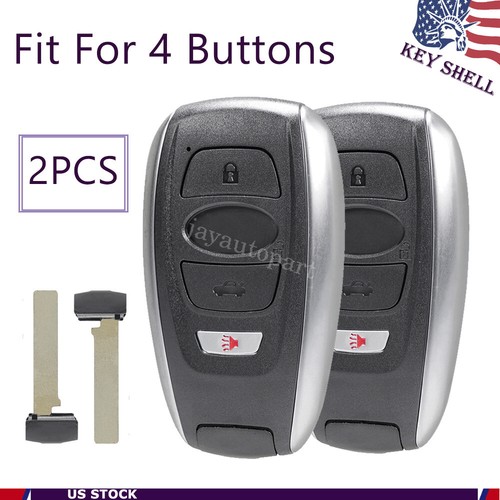 2 Smart 4B Key Case Fob Shell for 2016 2017 2018 2019 2020 2021 Subaru Forester
