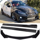 For LEXUS IS250 IS350 GS350 Car Front Bumper Lip Splitter Spoiler + Side Skirts