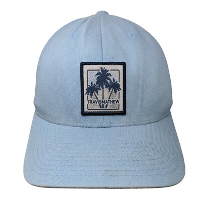 Travis Mathew Patch Snapback Hat Blue One Size Yupoong Flexfit 110 - Main Image