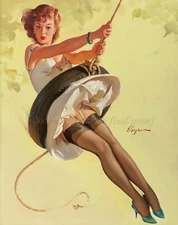 GIL ELVGREN Pin-Up Poster or Canvas Print "Swingin' Sweetie" #116