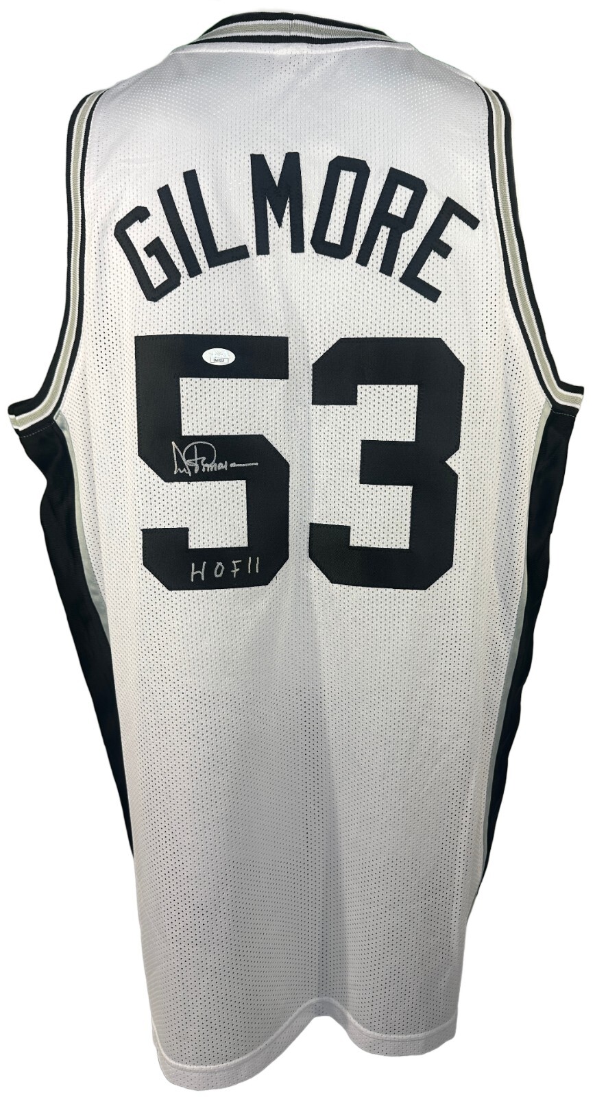 Artis Gilmore Autographed Signed San Antonio Spurs inscribed jersey NBA JSA COA 