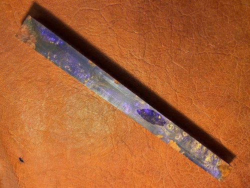 TNT Acrylic Hybrid Stabilized Amboyna Burl Blank. 1-1/2 x 1-1/2 x 18 - Picture 2 of 4