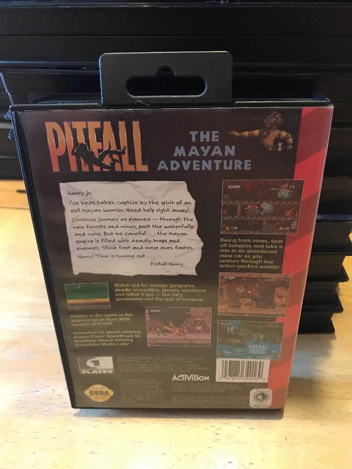 Pitfall: The Mayan Adventure (Sega Genesis, 1994) No Manual / Tested - Image 2 of 4