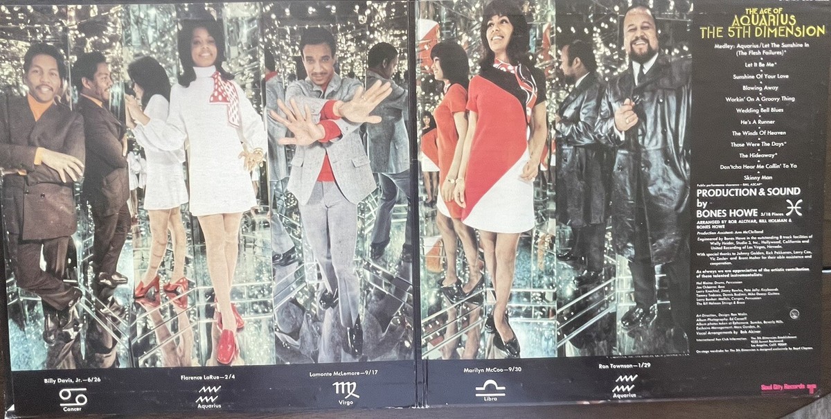 Fifth Dimension Age Of Aquarius LP Album Gat Vinyl Funk Soul 1st