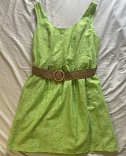 Nine West Dress in Jade Belted Fit & Flare Dress Size 14 NWT